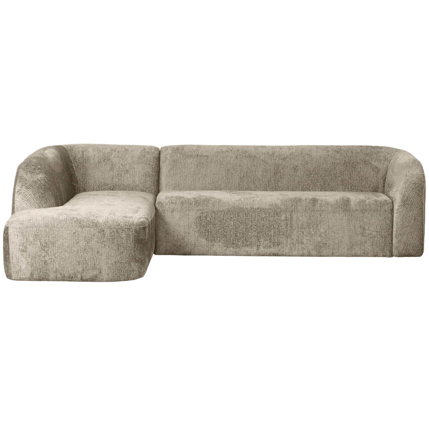 Kampinė sofa SLOPING, kairė, velvetinė Wheatfield