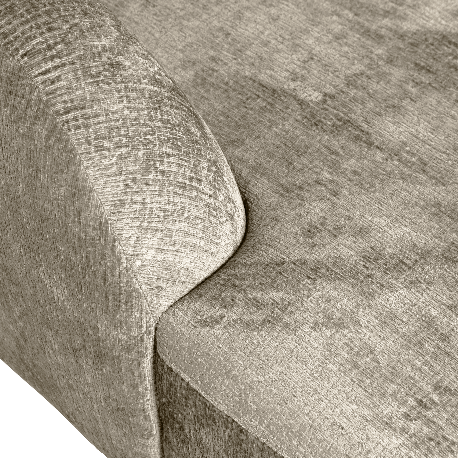 Kampinė sofa SLOPING, kairė, velvetinė Wheatfield