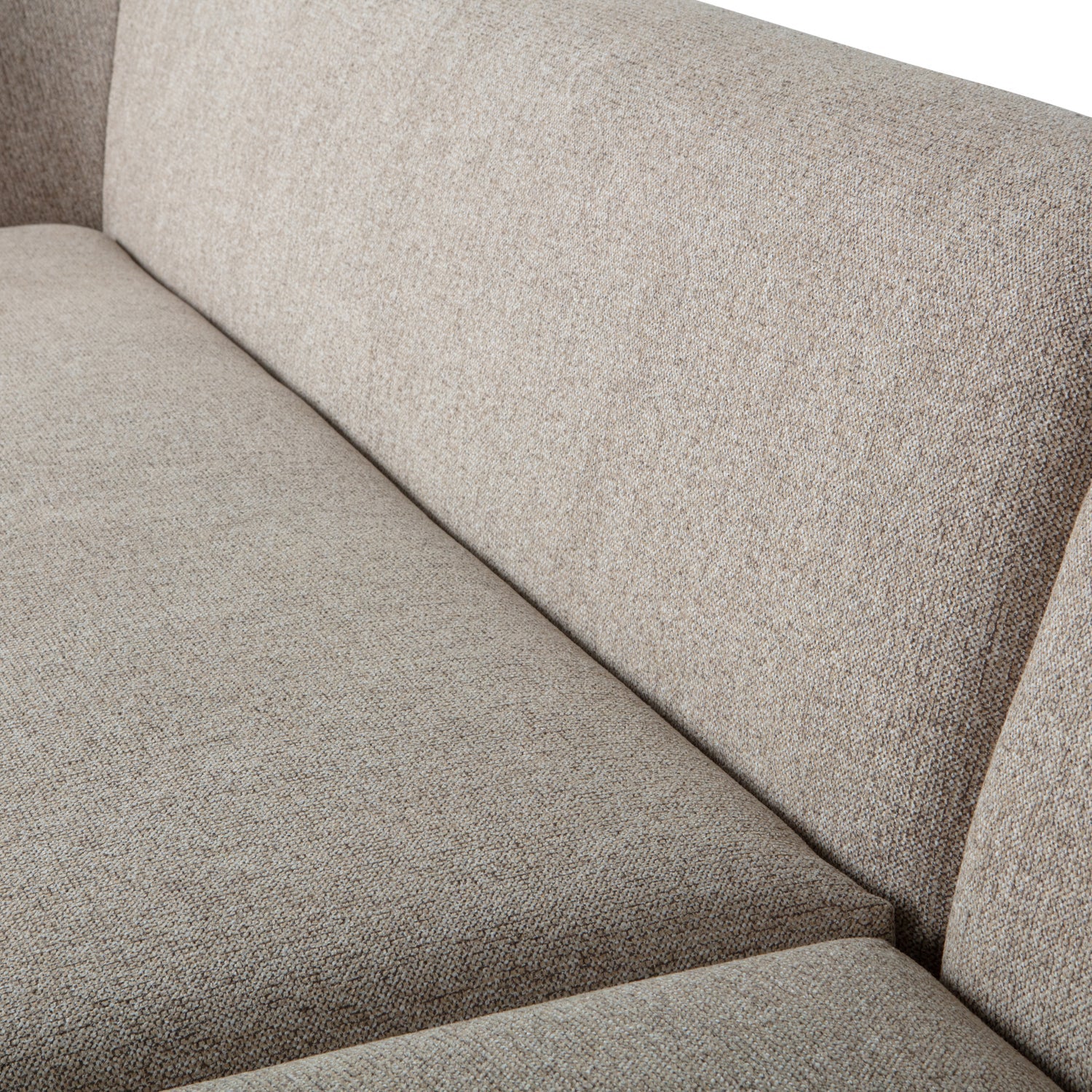 Corner SLOPING, right, velour, natural mélange