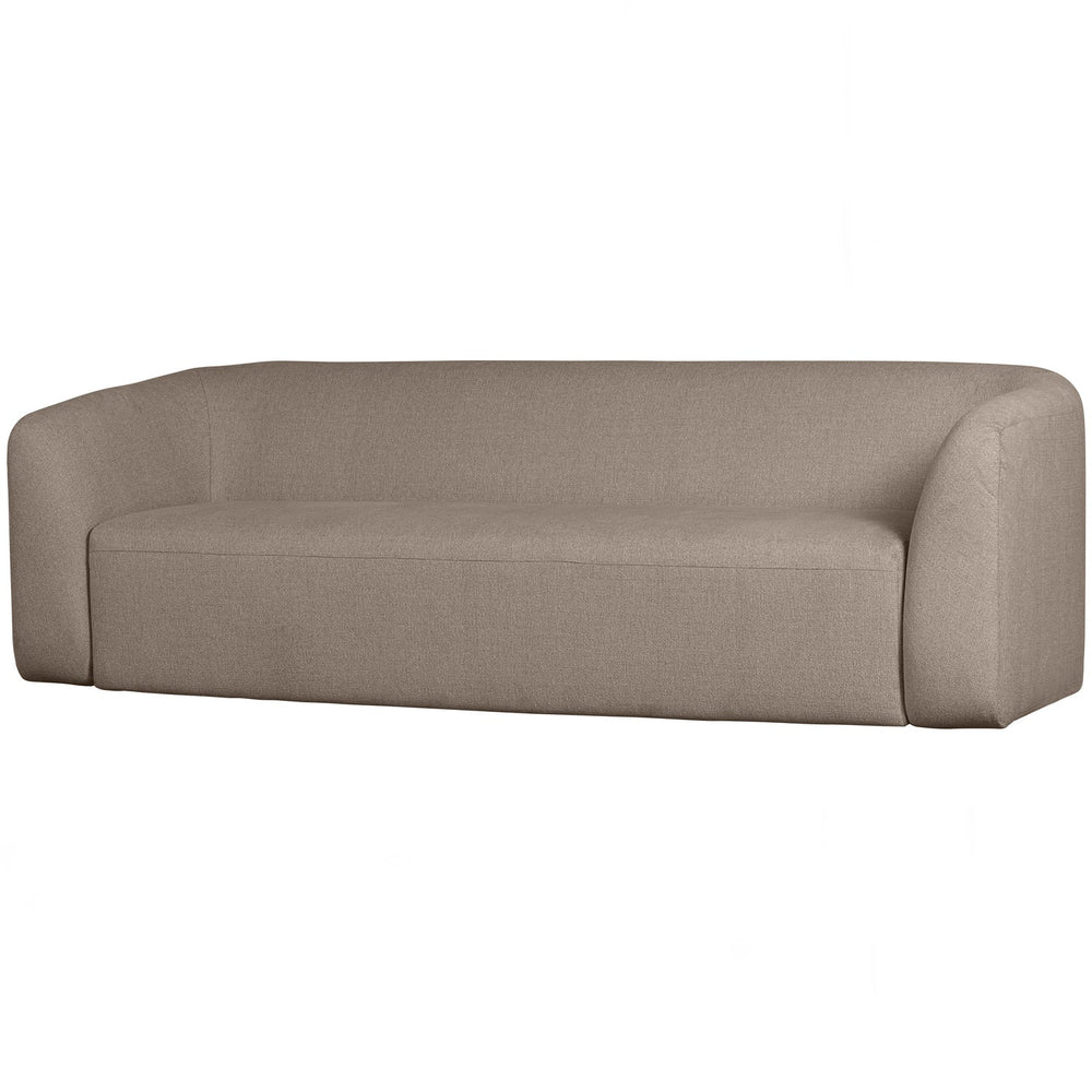 Triple SLOPING, velour, light brown melange