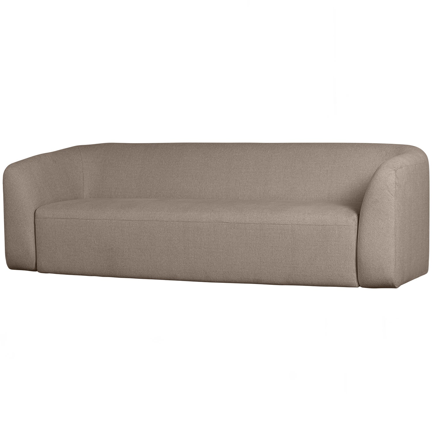 Triple SLOPING, velour, light brown melange