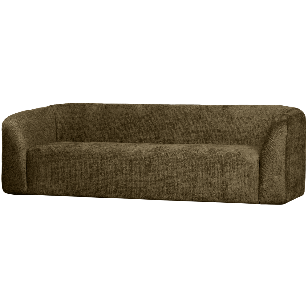 Triple SLOPING, textured velvet, Bonsai green