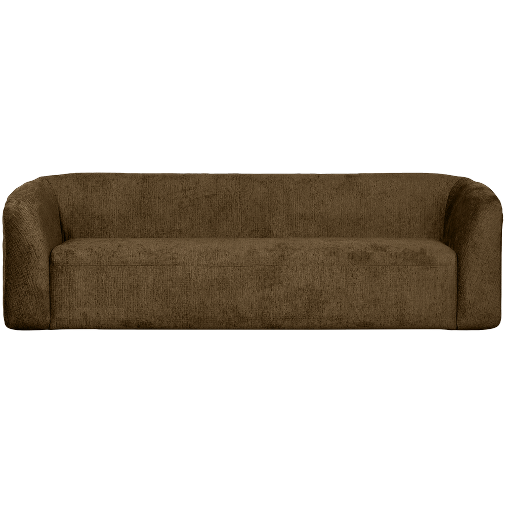 Three-seater SLOPING, textured velour, Brass
