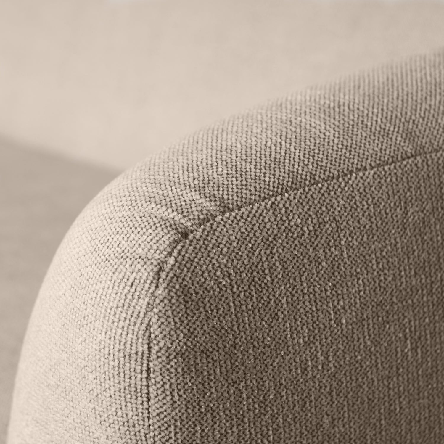Three-seater SLOPING, velour, natural mélange