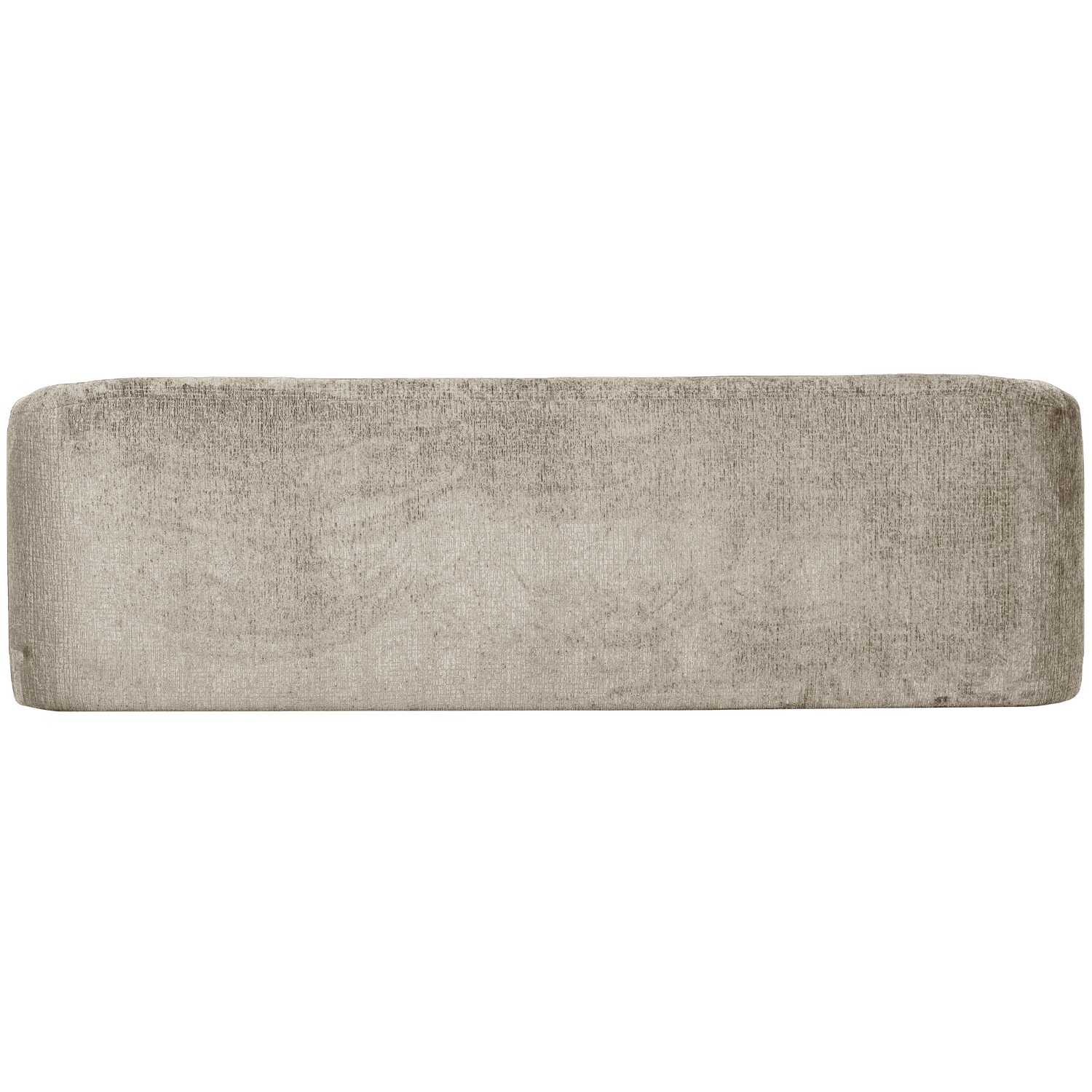 Three-seater SLOPING, textured velvet, wheat color