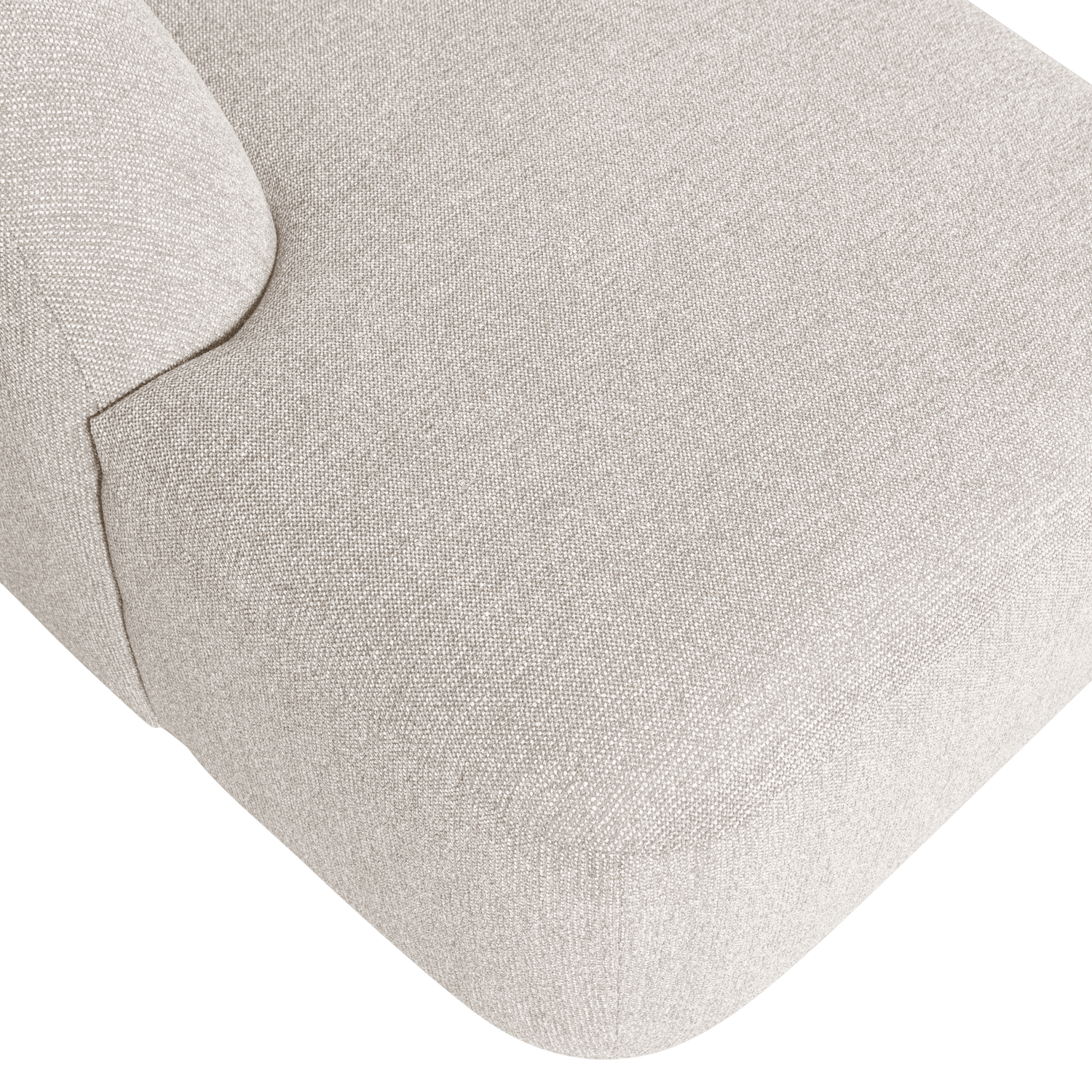 Sofa SLOPING, U formos, perlo spalva