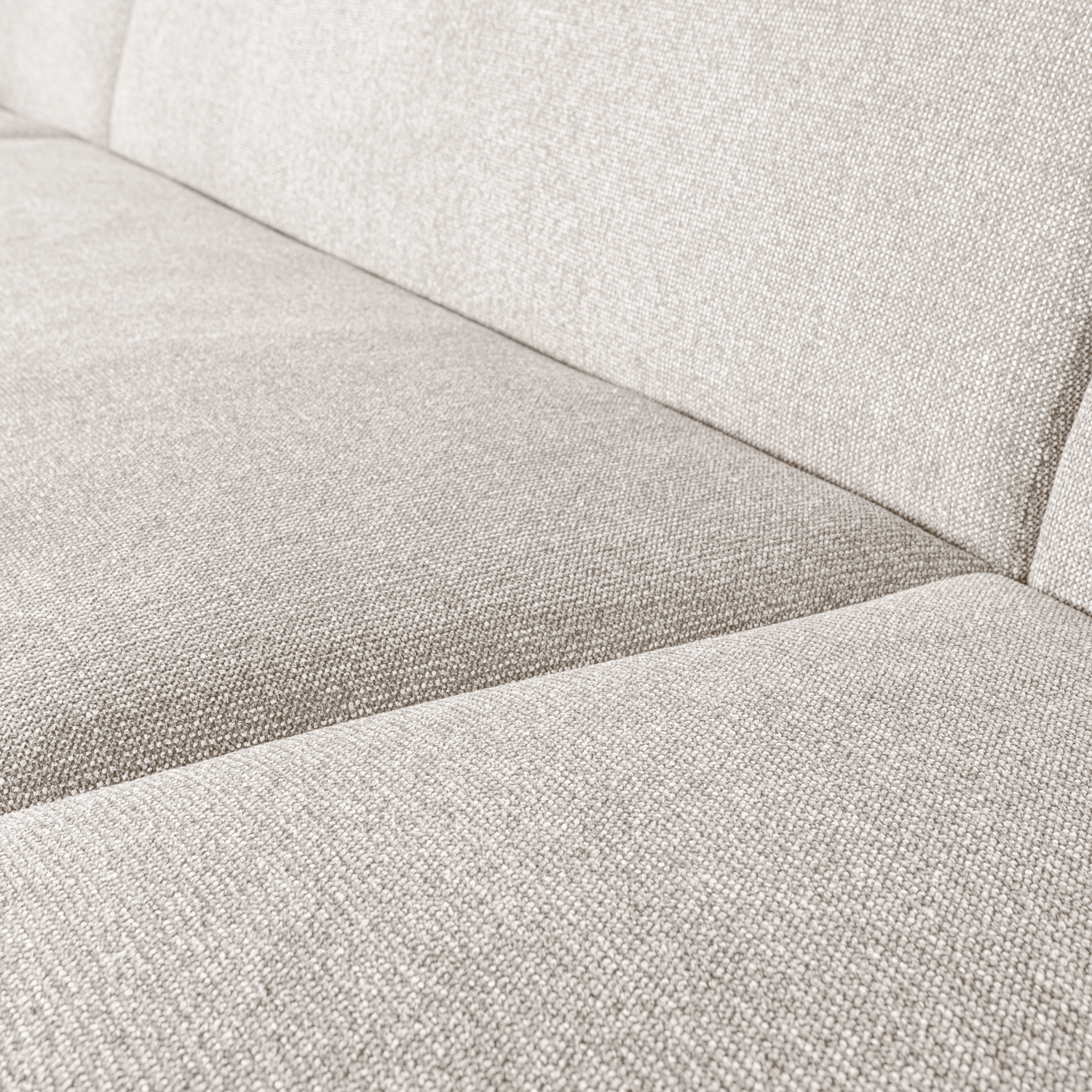 Sofa SLOPING, U formos, perlo spalva