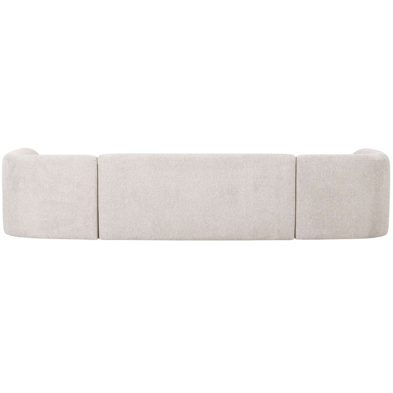 Sofa SLOPING, U formos, perlo spalva