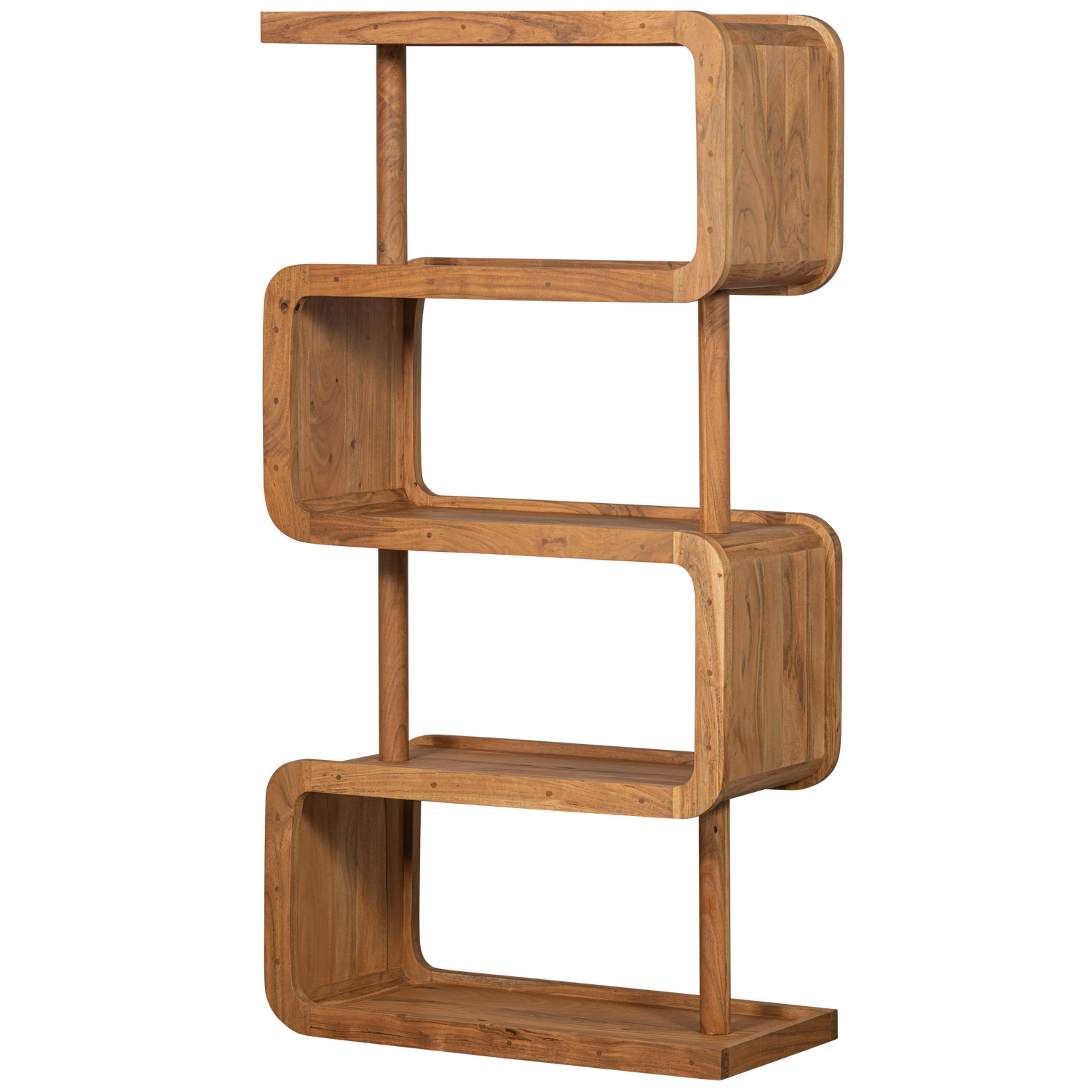 Atvira spintelė RATTLE, medis, natūrali