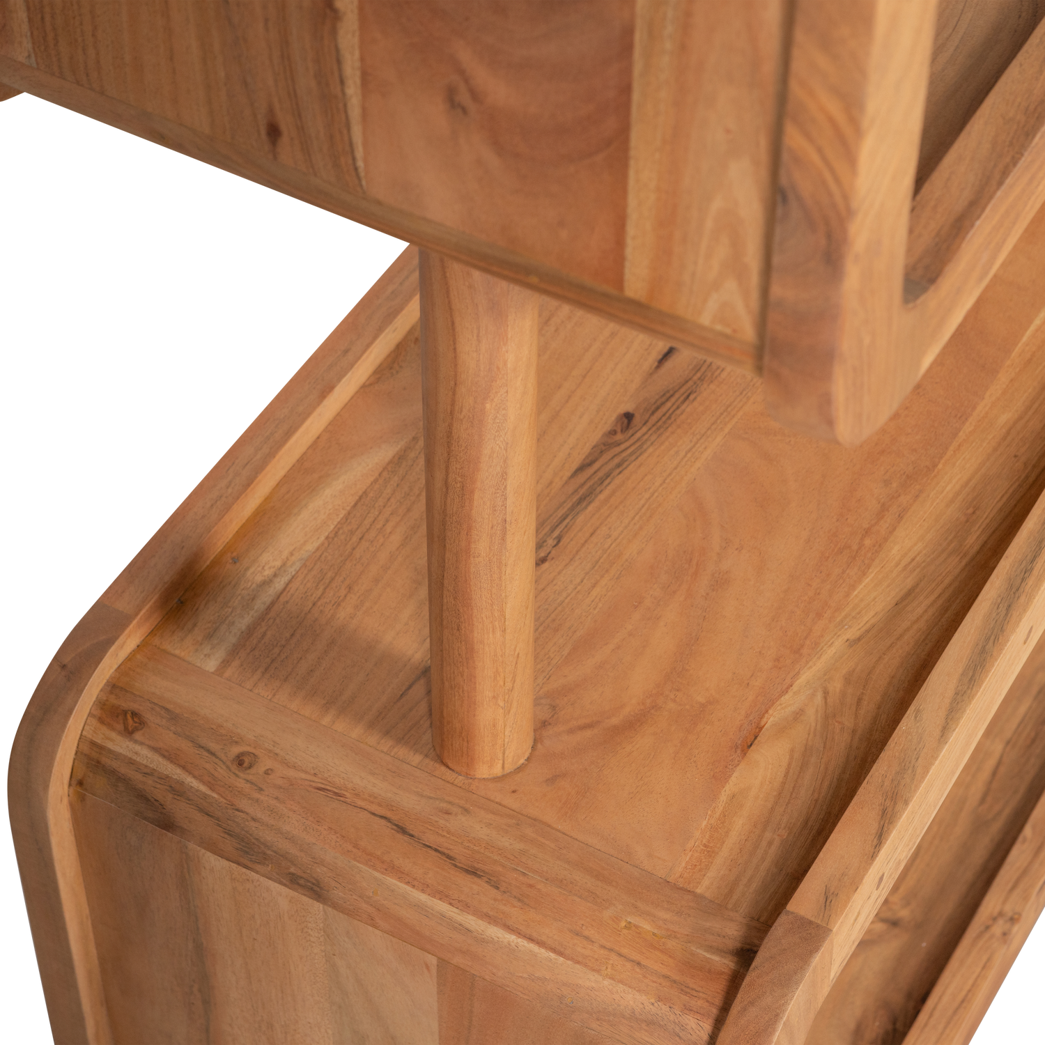 Atvira spintelė RATTLE, medis, natūrali