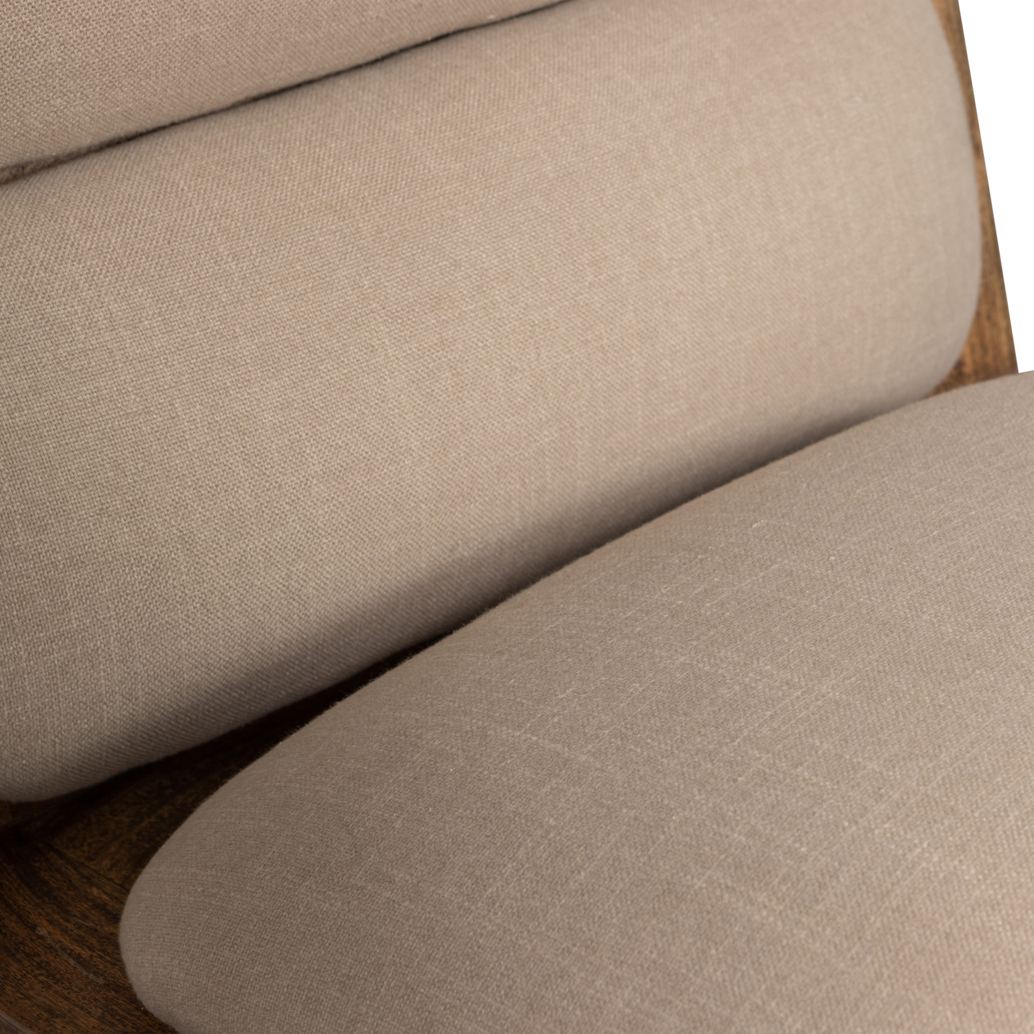 Fotelis OPULENT, bouclé ir akacijos mediena