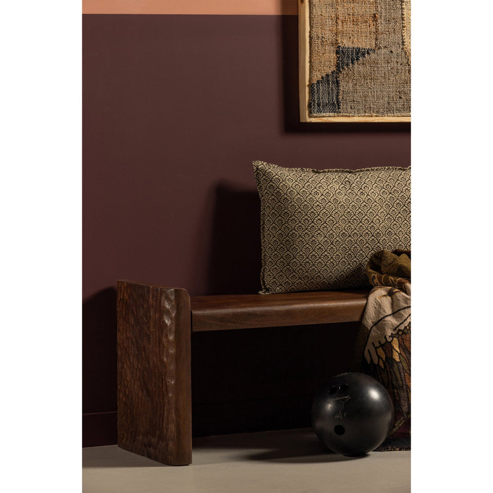 Bench PROP, treated wood, warm brown