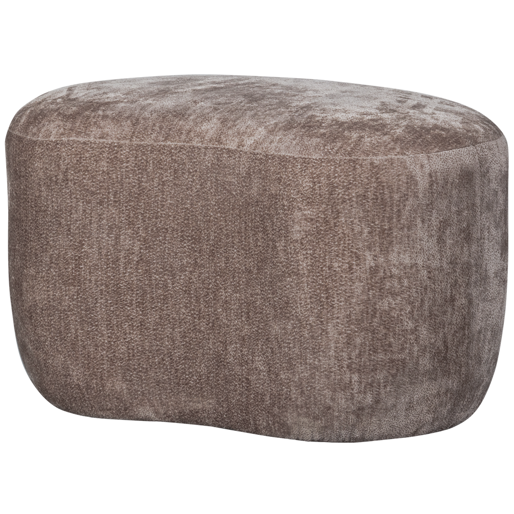 Ottoman POPULAR ORGANIC, velour, taupe