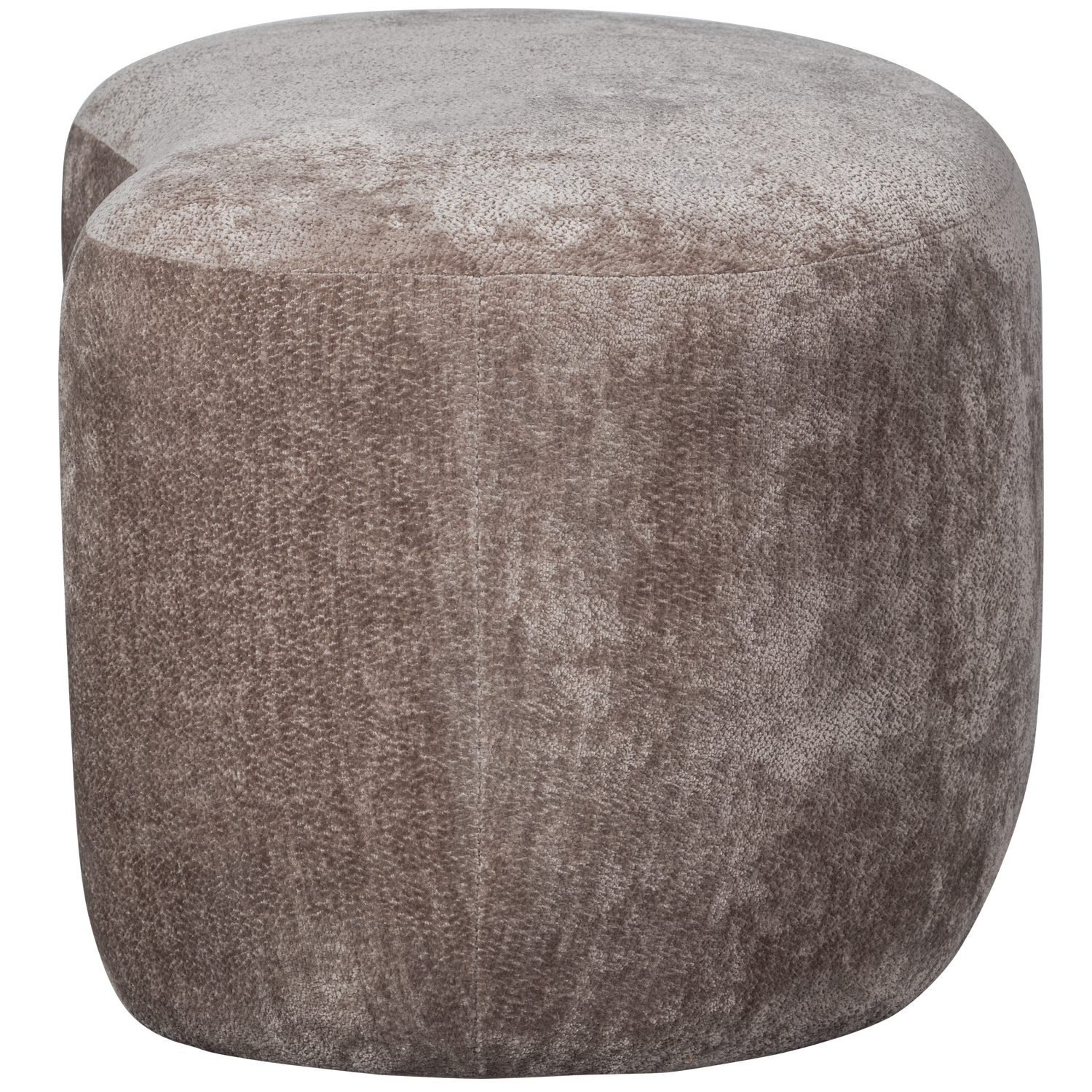Ottoman POPULAR ORGANIC, velour, taupe