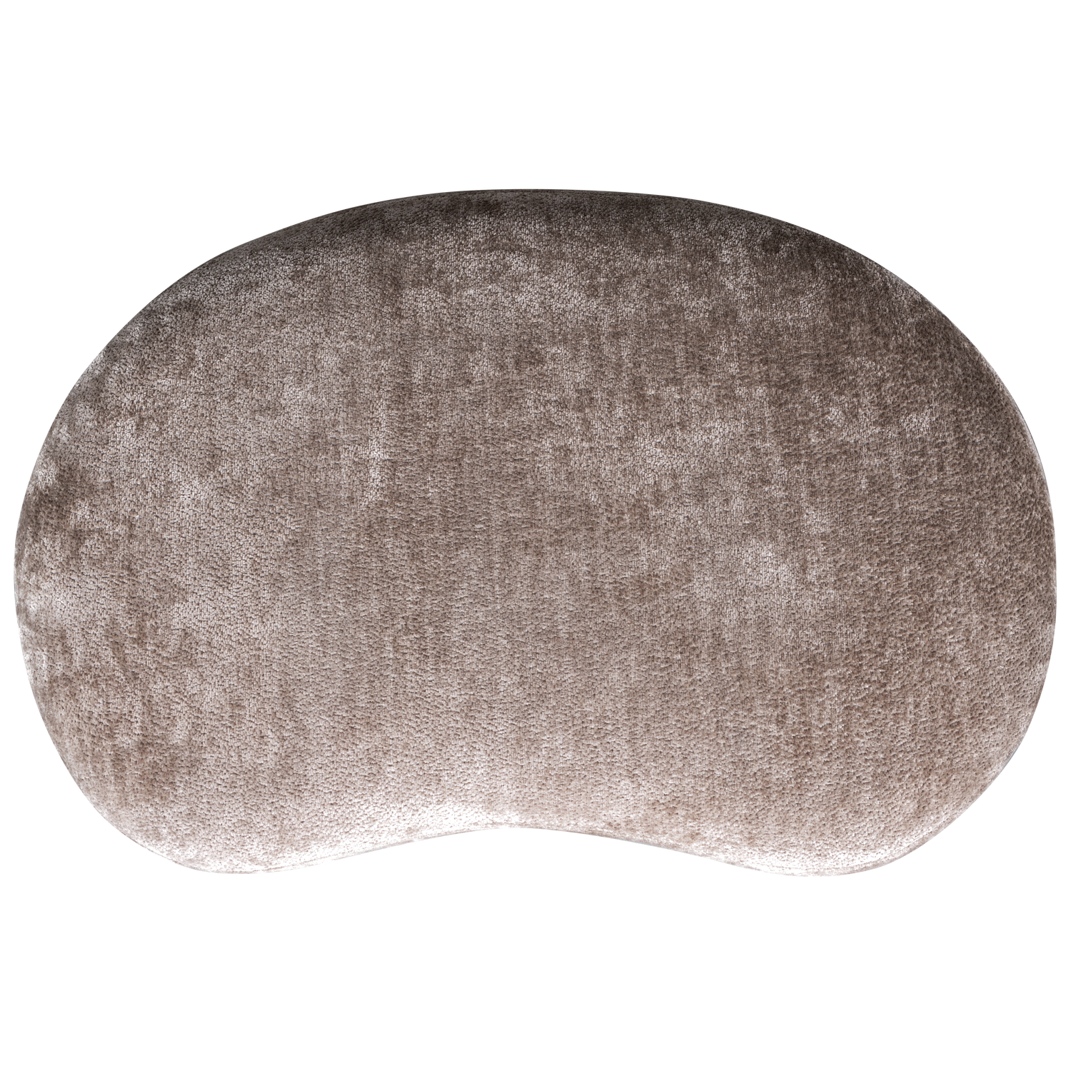 Ottoman POPULAR ORGANIC, velour, taupe