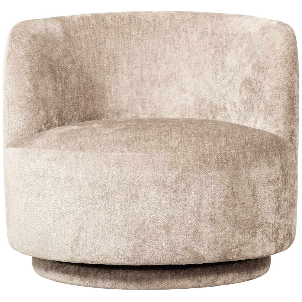 Fotelis POPULAR, veliūras, natūralus