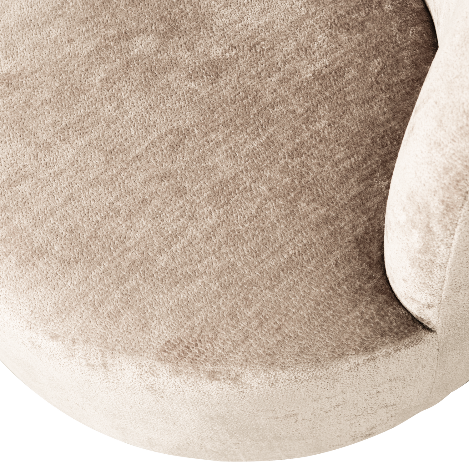 Fotelis POPULAR, veliūras, natūralus