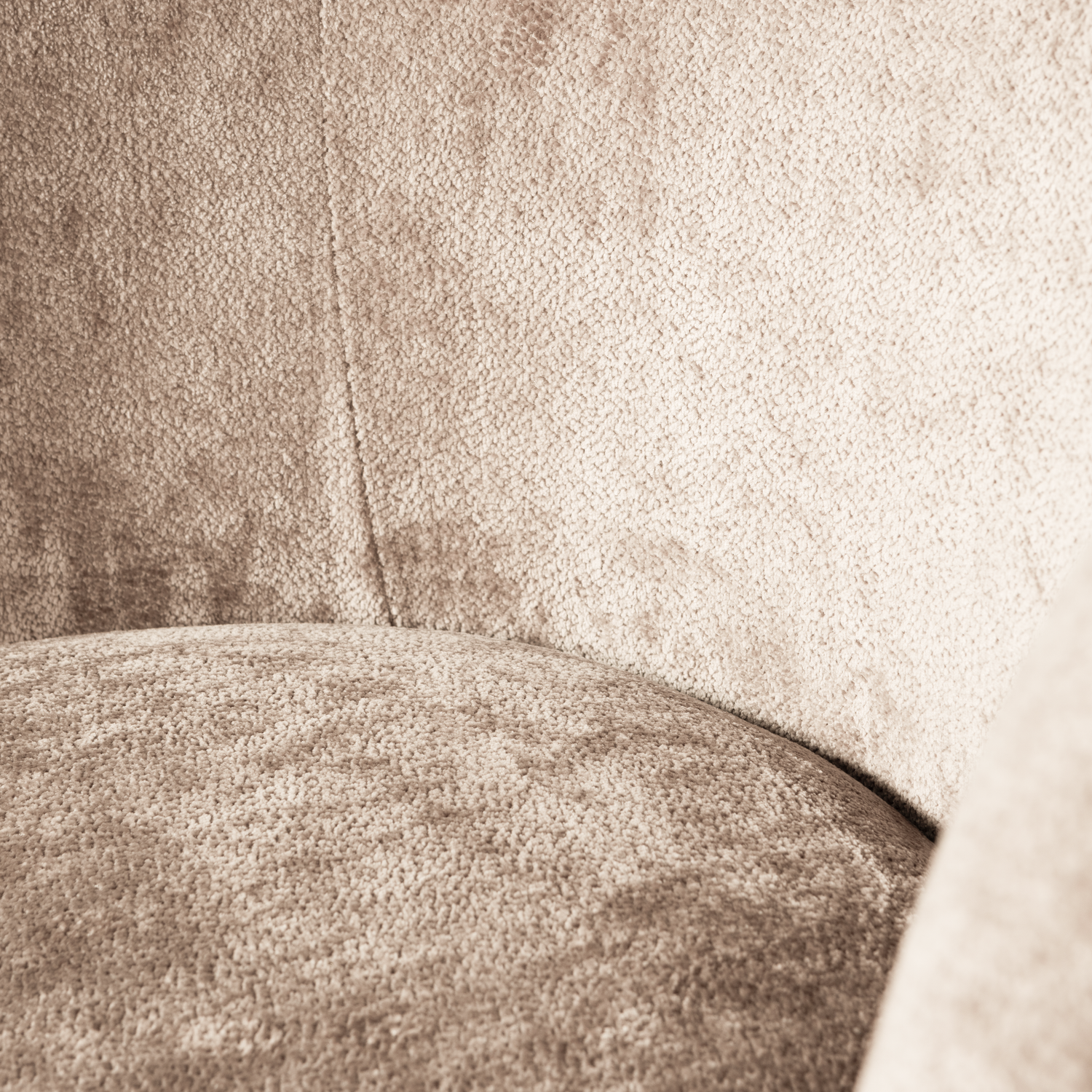 Fotelis POPULAR, veliūras, natūralus