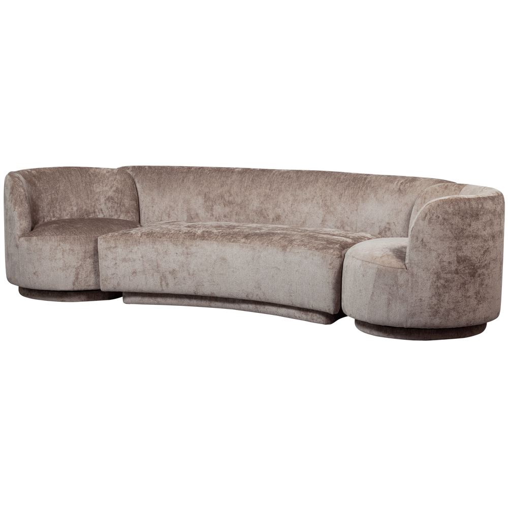 + Foteliai SOFA COMBI-POPULAR, pilkai ruda