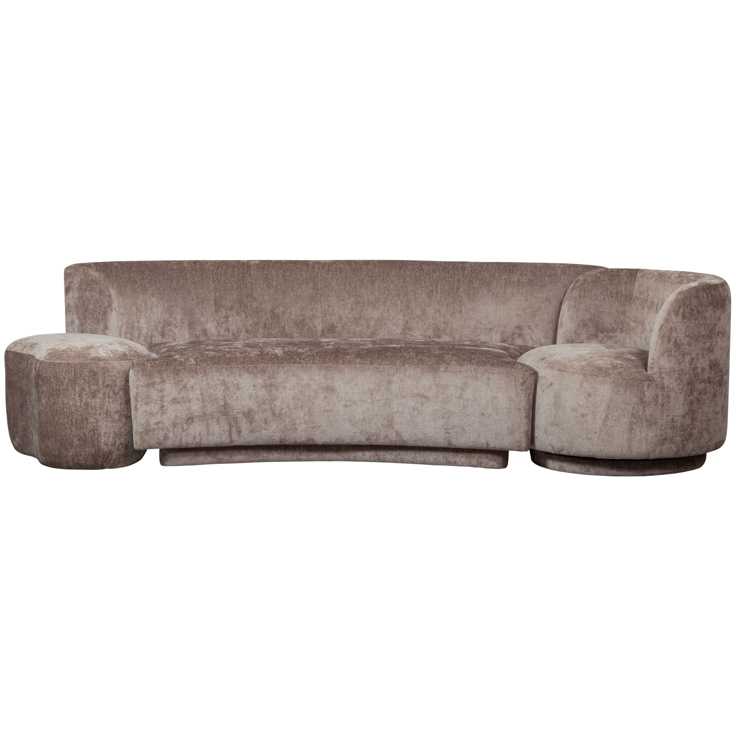 + Fotelis + Pufas SOFA COMBI-POPULAR, pilkai ruda