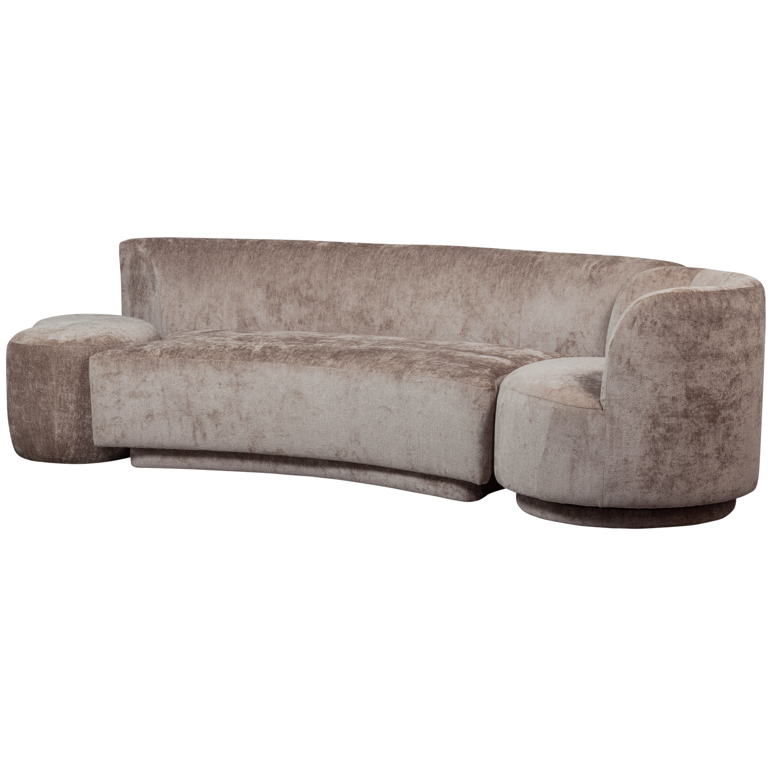 + Fotelis + Pufas SOFA COMBI-POPULAR, pilkai ruda