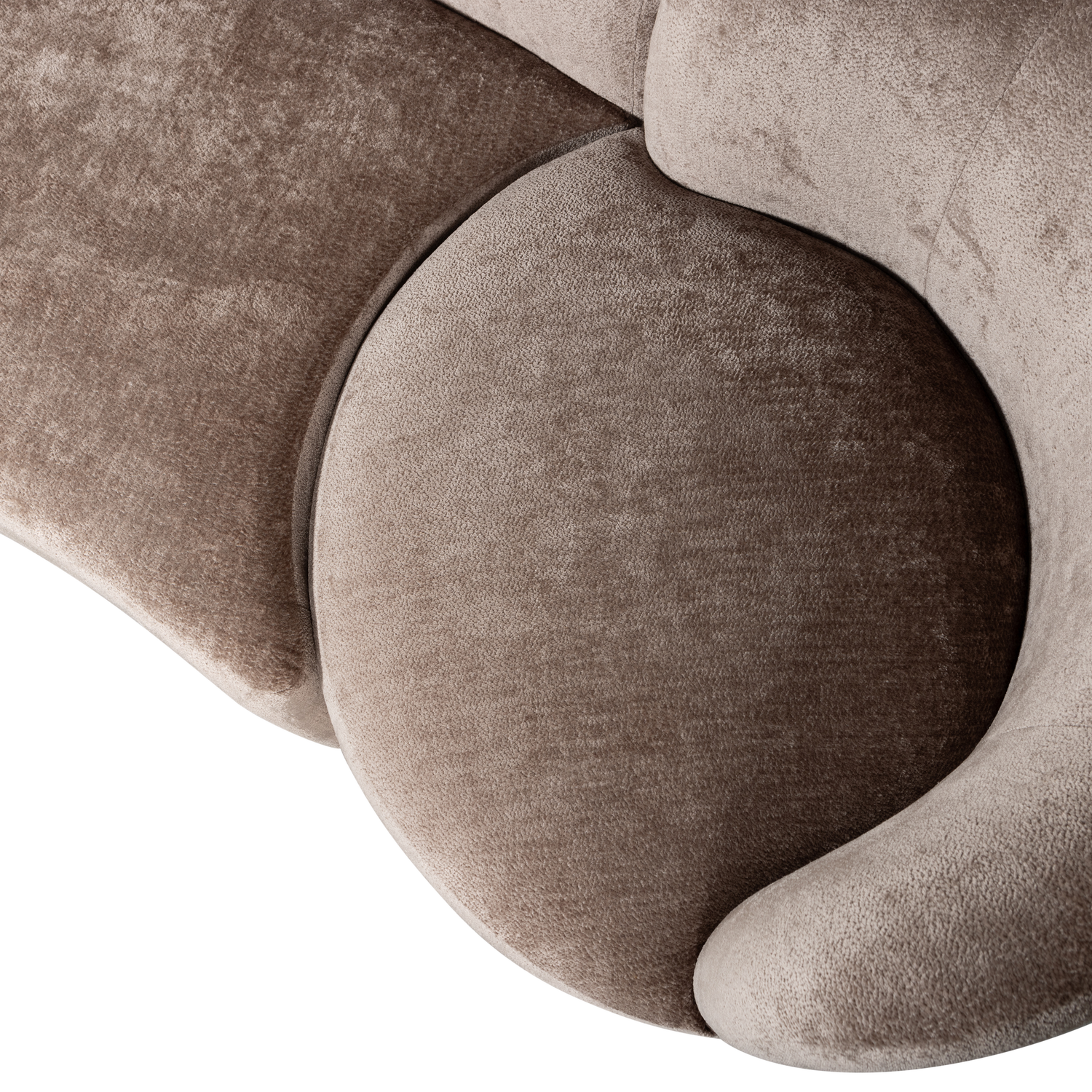 + Fotelis + Pufas SOFA COMBI-POPULAR, pilkai ruda