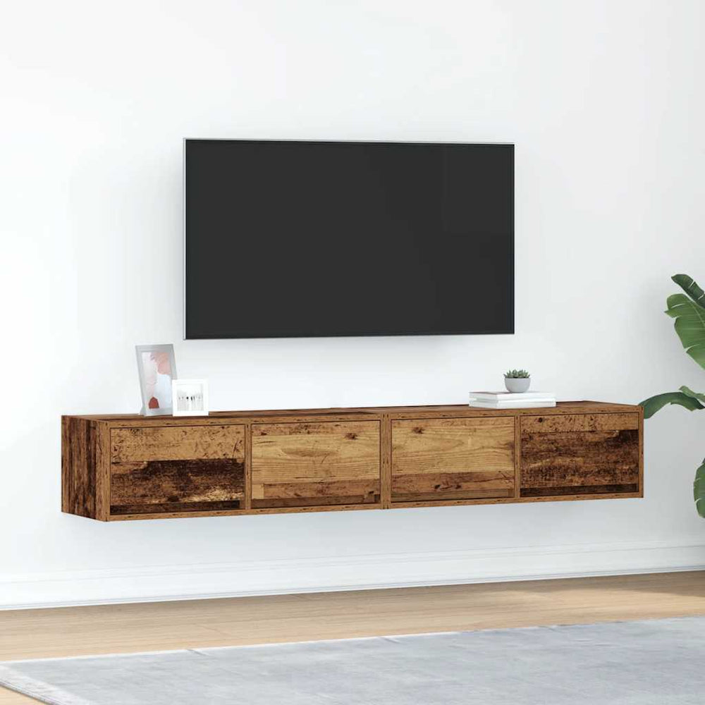Televizoriaus spintelės, 2vnt., medienos, 80x31x25,5cm, mediena