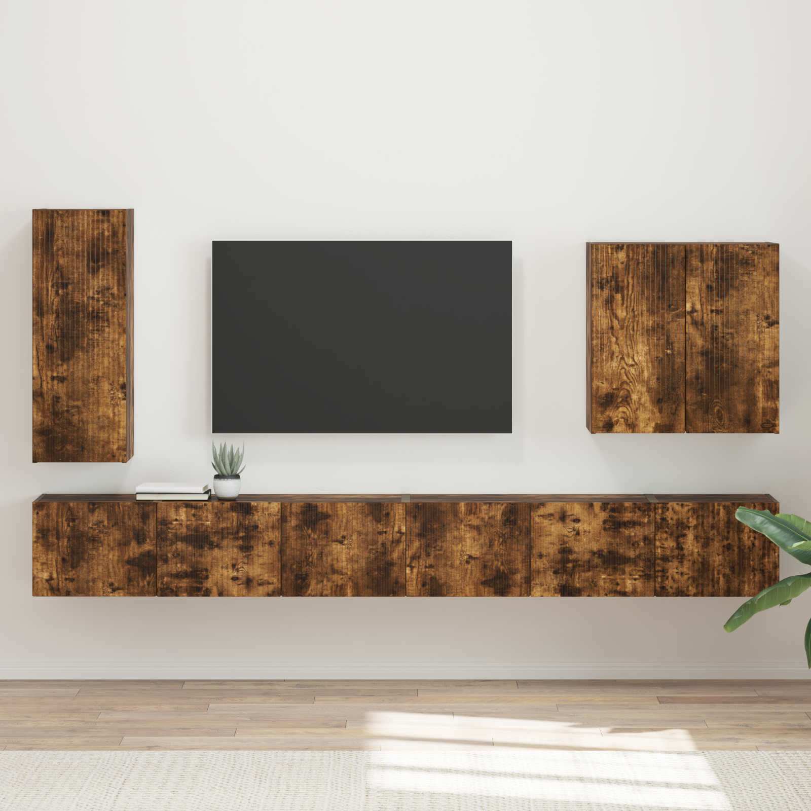 6 pcs Smoked oak