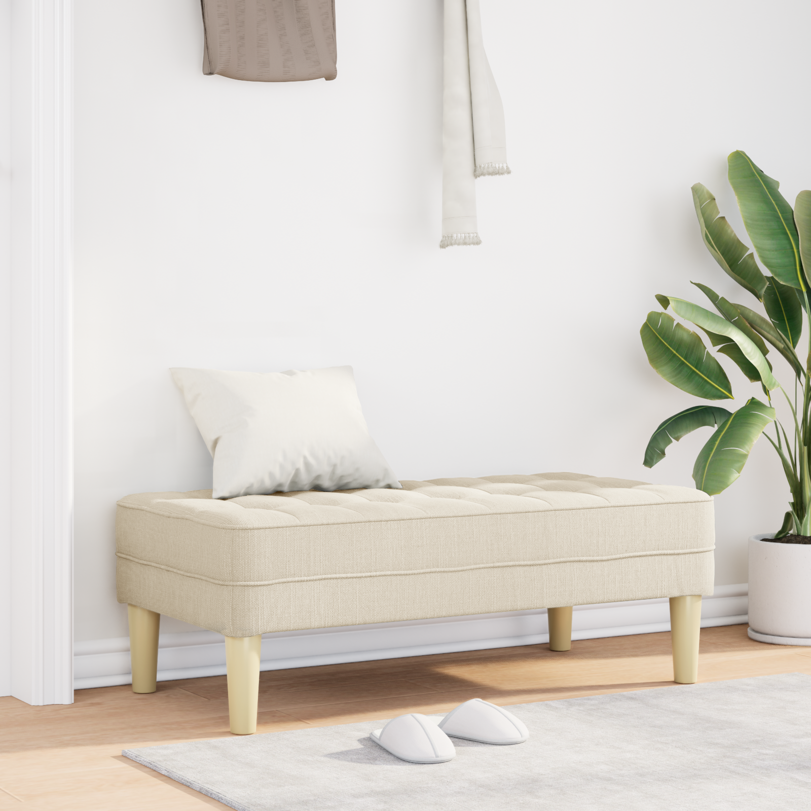 suoliukas su pagalve Linas 113 x 57 x 39 cm audinys