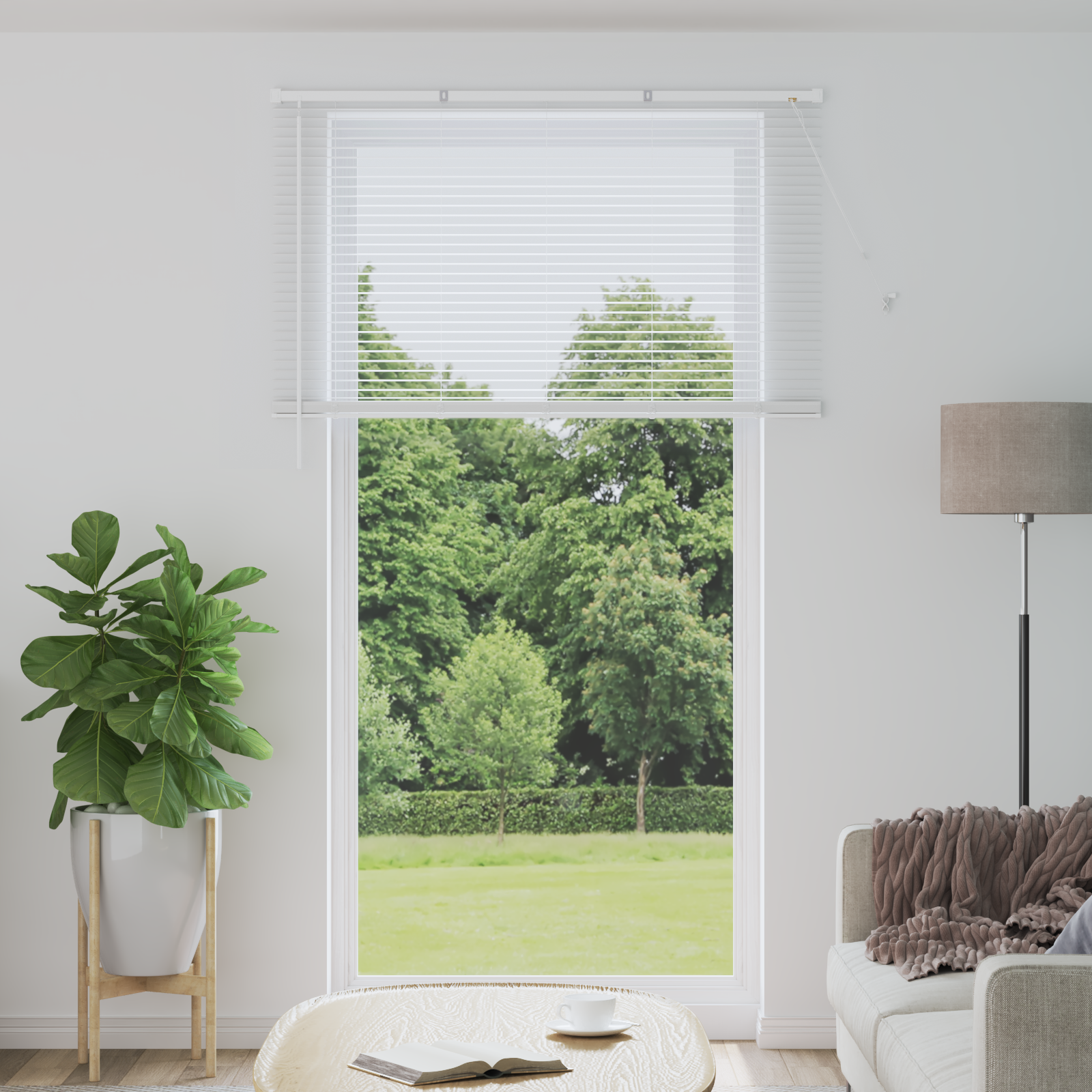 Venecijos žaliuzės Reguliuojamas Balta 213 x 130 cm PVC