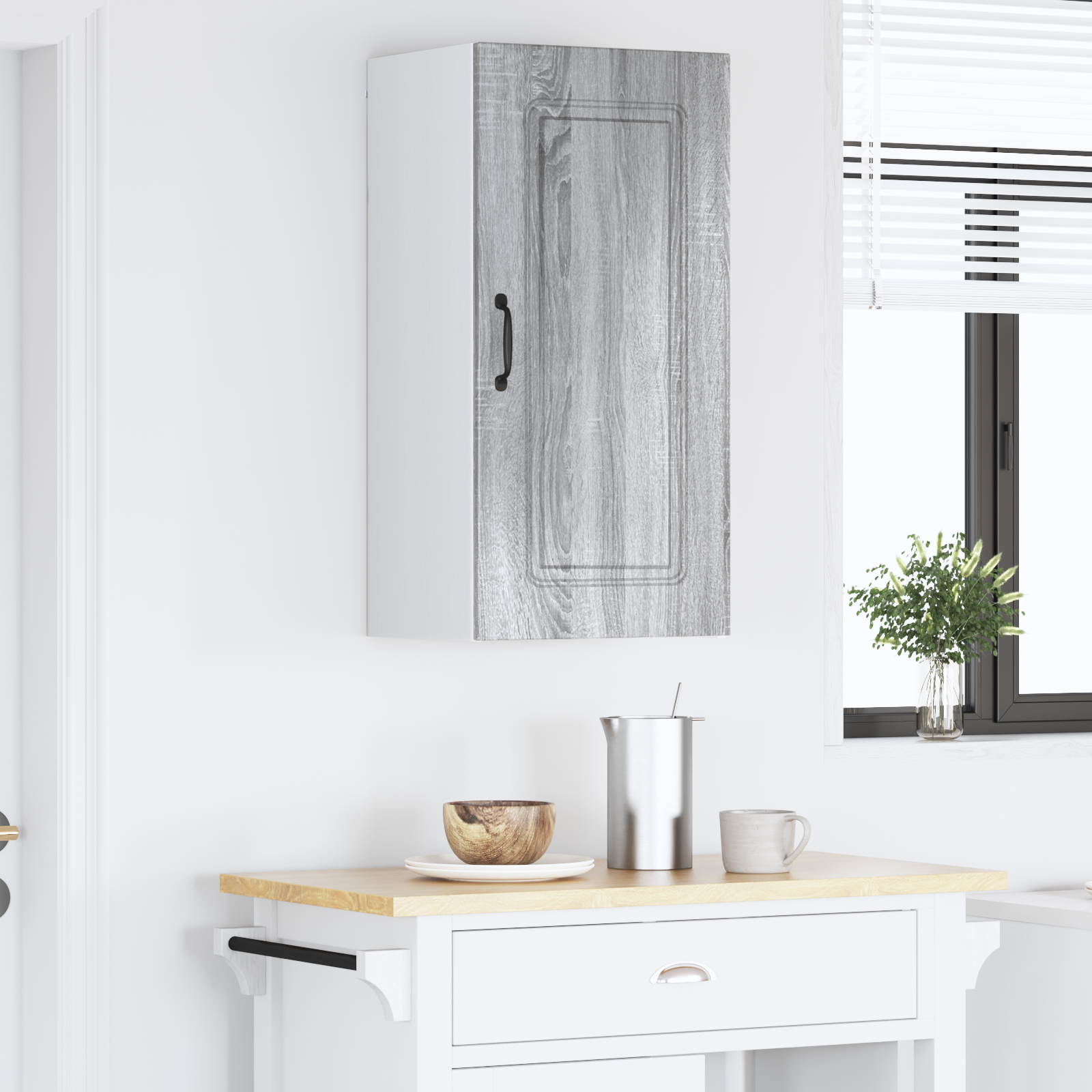 Virtuvės sieninė spintelė Pilkas Sonoma 40 x 31 x 80 cm
