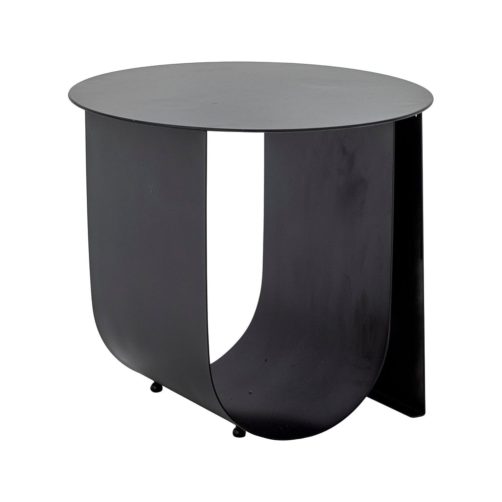 "CHER" šoninis staliukas, juoda spalva, metalas