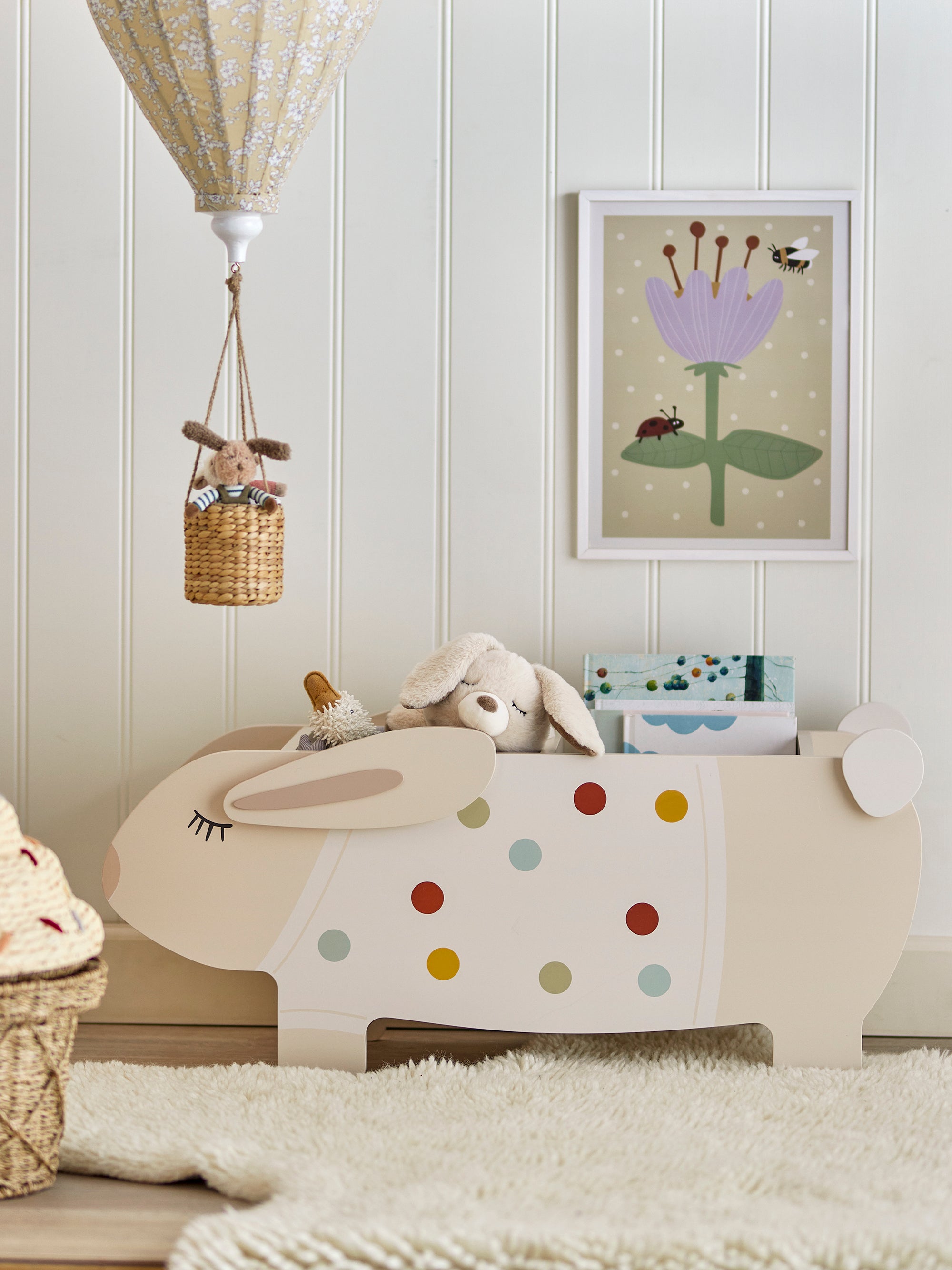 VILLJA knygų stovas vaikams, baltas