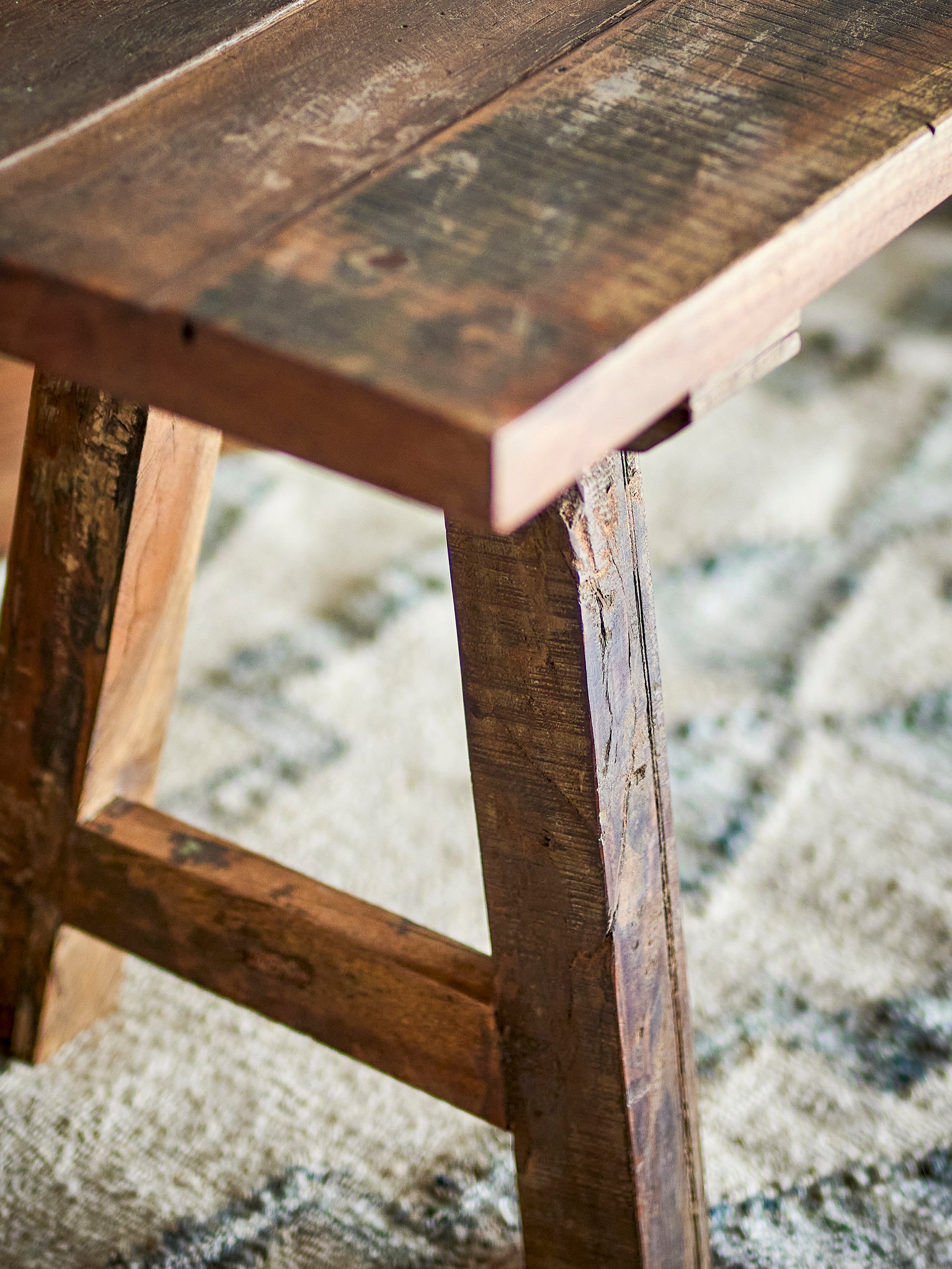 BROSSE bench, brown wood