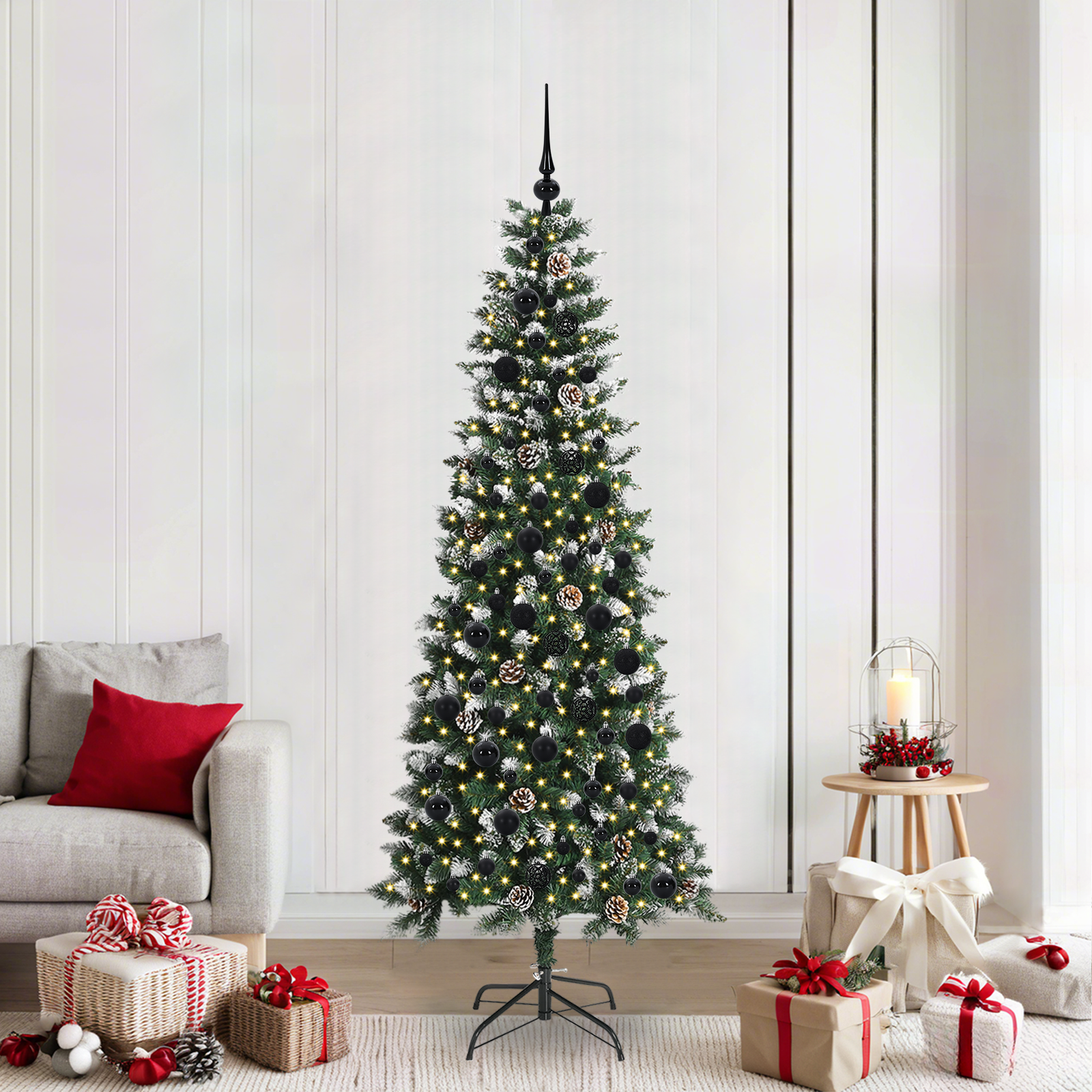 Dirbtinė Kalėdų eglutė GROVE AURORA, Žalia 210 cm. , plastikas ir plienas