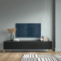 TV staliukas LAMMELO, juodas, 140 cm