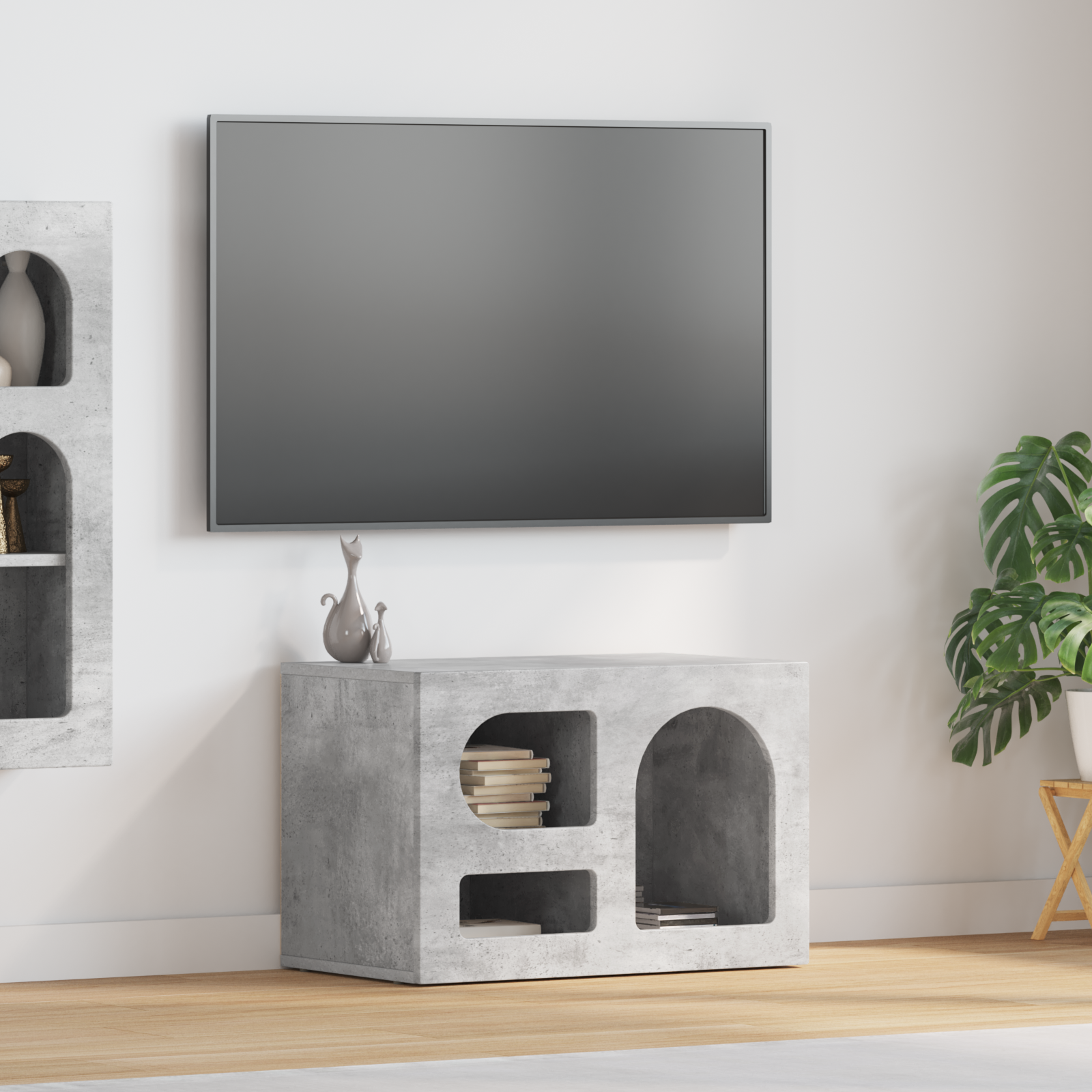TV skapītis Betona pelēks 60 x 35 x 40 cm