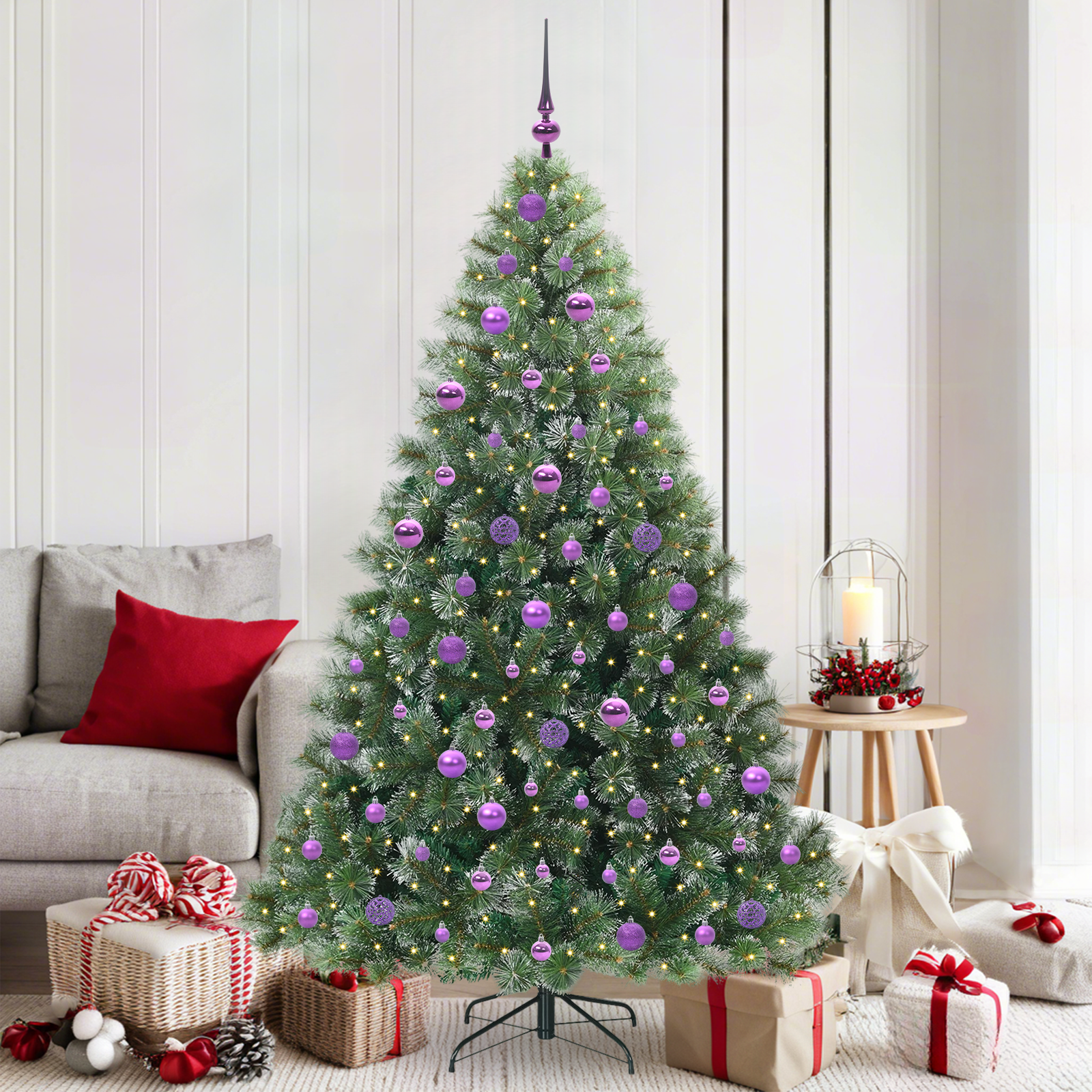 Mākslīgā Ziemassvētku eglīte DREAM BLOOM ar 300 LED, zaļa, 180 cm un