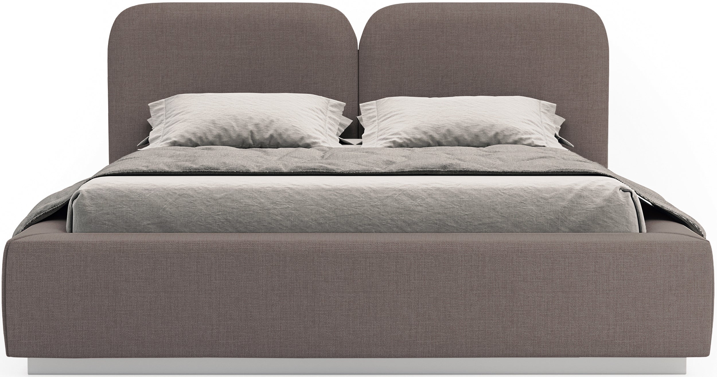 Miegamojo lova COMOVES LIBERTY, ruda spalva