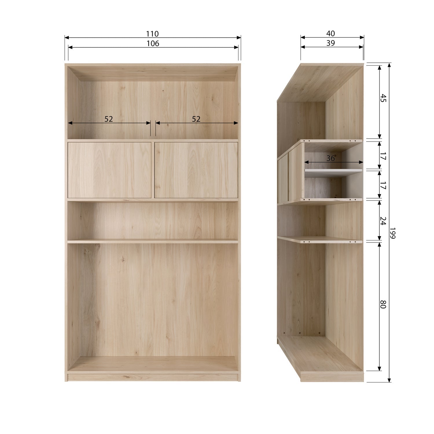 Spintelė MODULAIR 110 cm