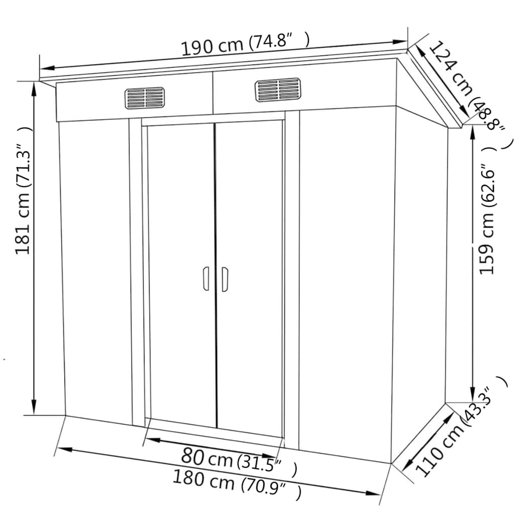 Storage Box REGIUM, green