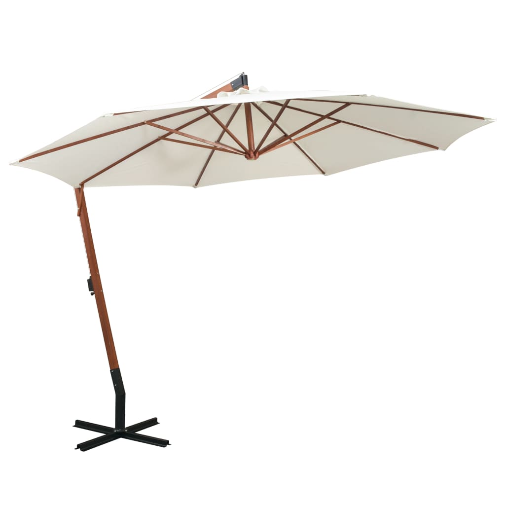 Kabantis sodo skėtis ALEX, balta, 350cm