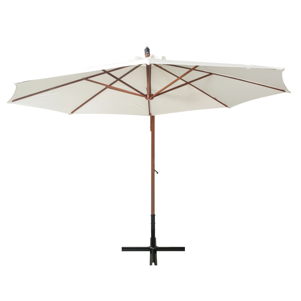 Kabantis sodo skėtis ALEX, balta, 350cm
