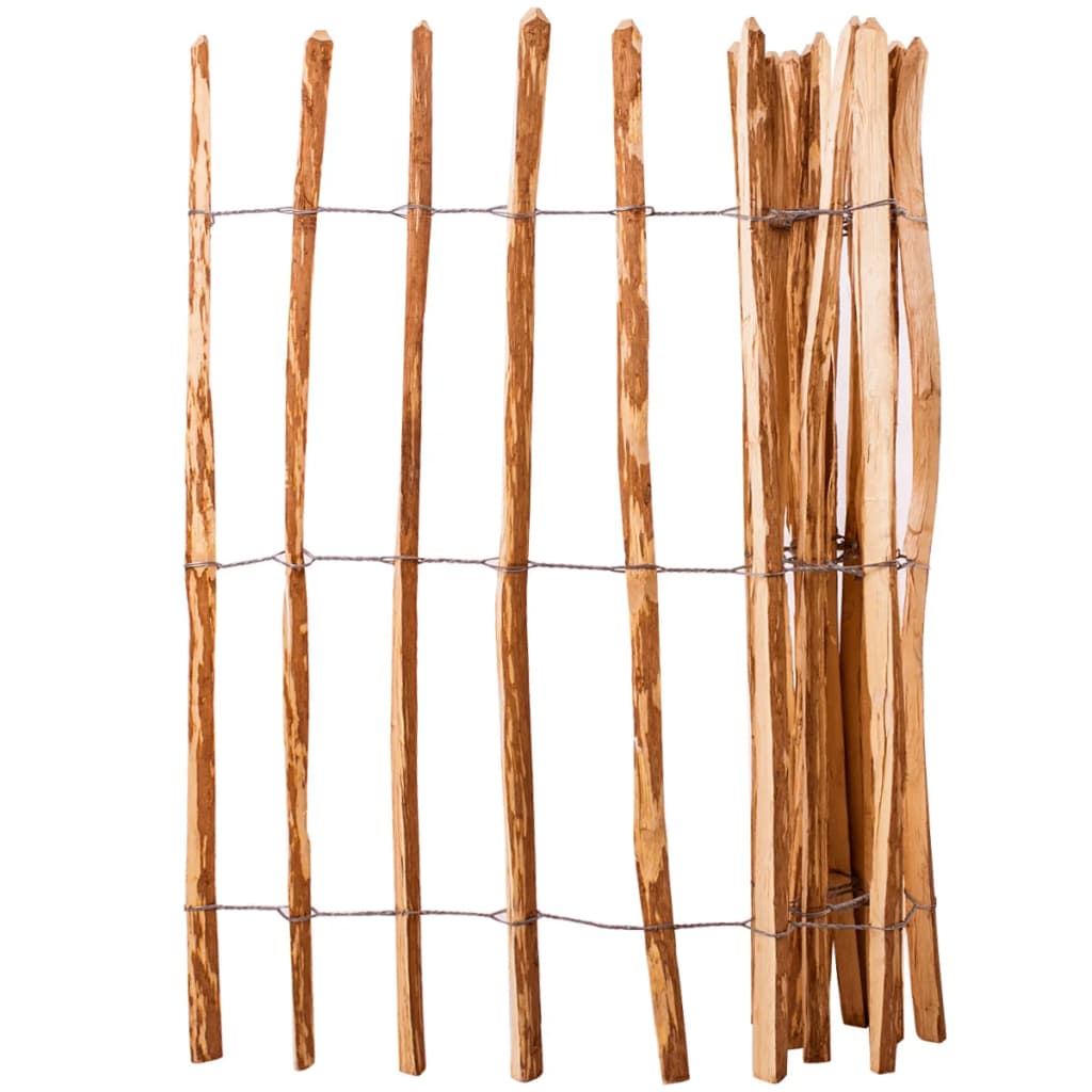 Woven fence, 120x250cm, hazel wood