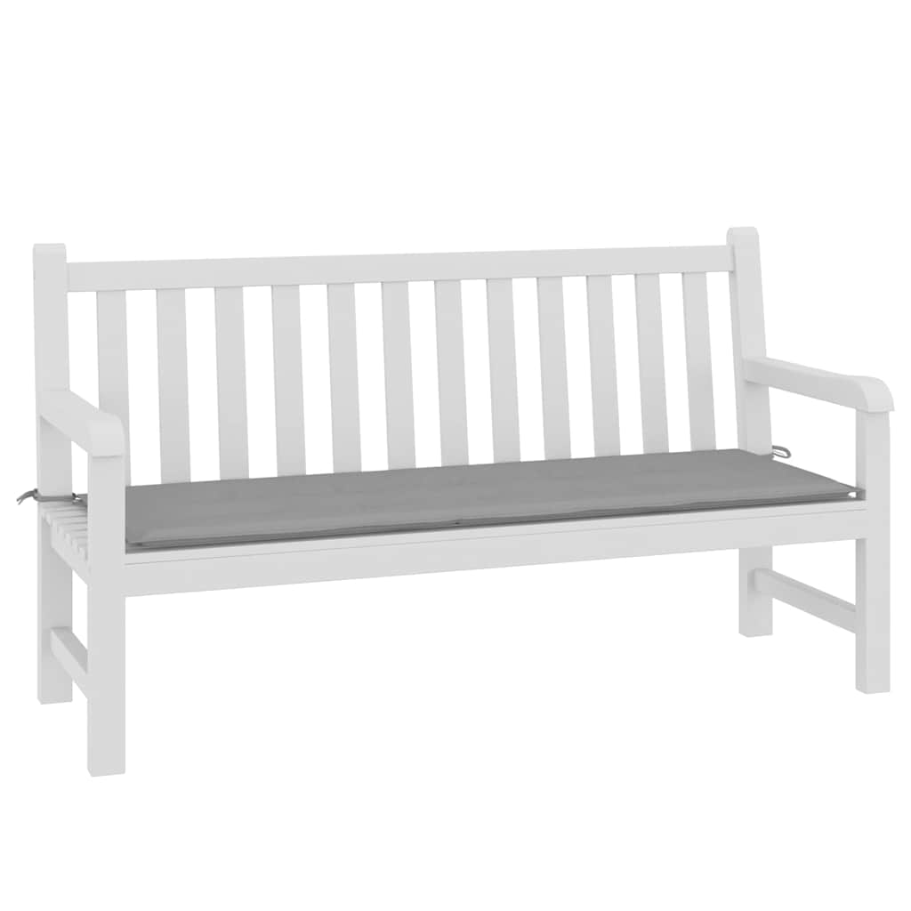 Garden bench cushion, grey, 150x50x4cm, fabric