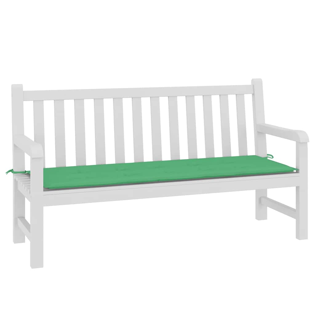 Garden bench cushion, green, 150x50x3cm, fabric