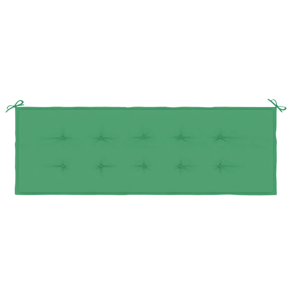 Garden bench cushion, green, 150x50x3cm, fabric