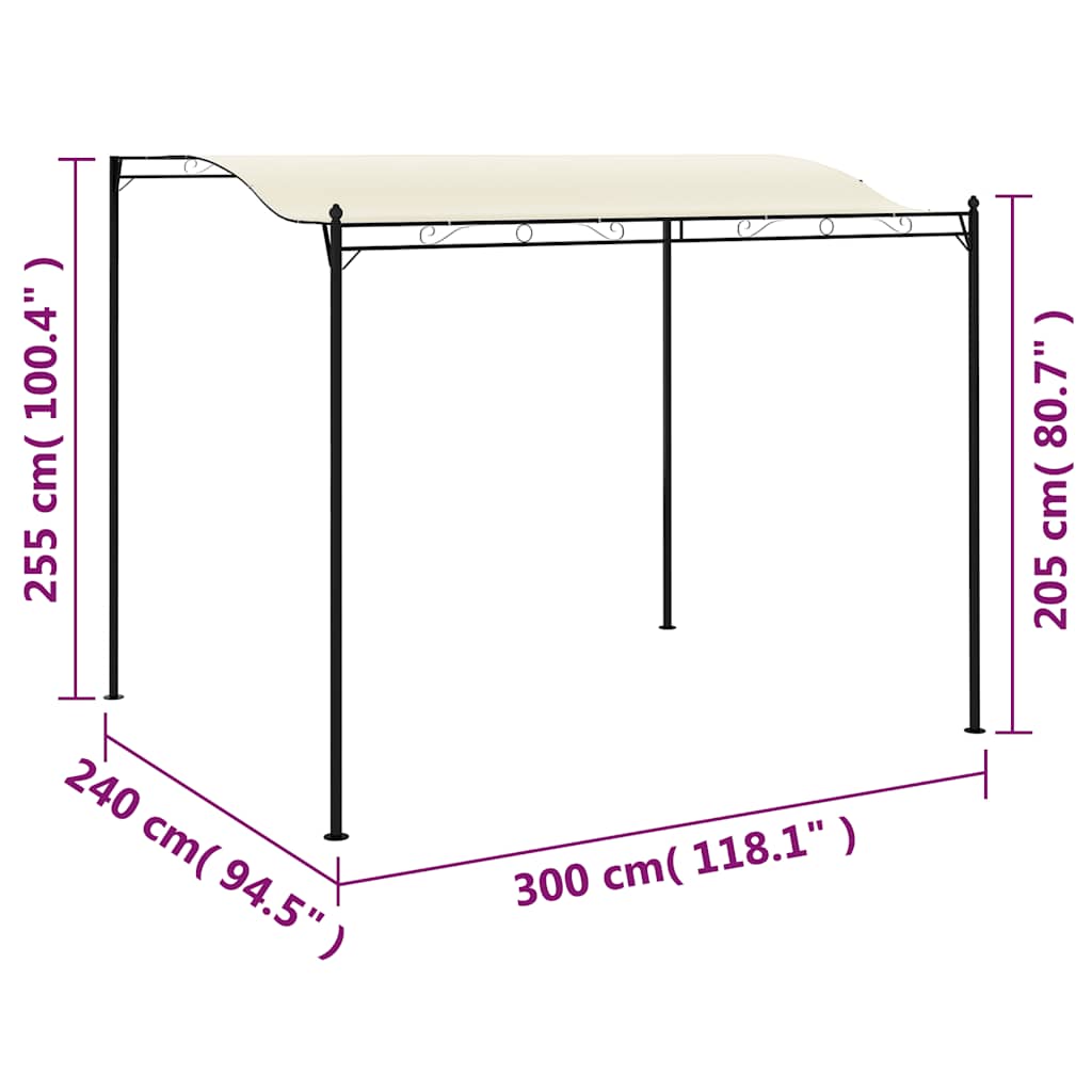 Gazebo LUNA, cream