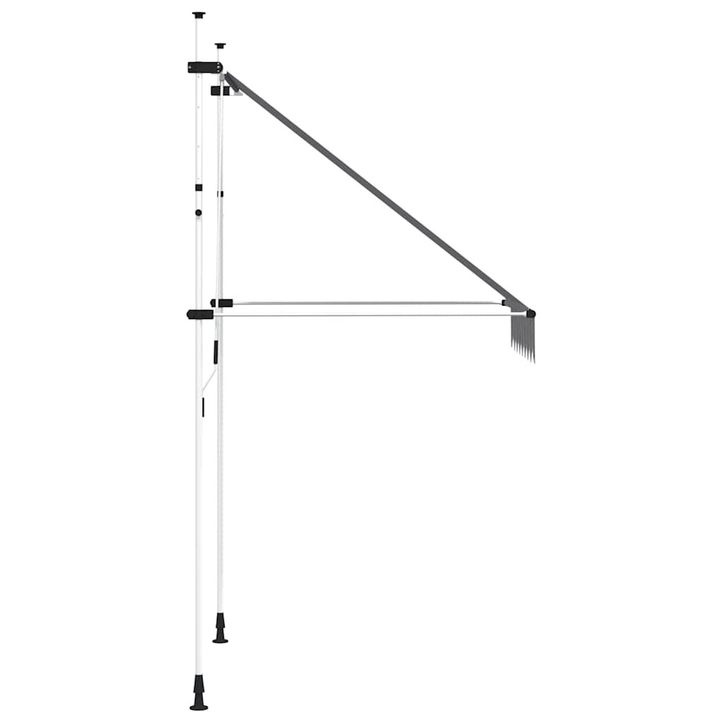 Rankiniu būdu ištraukiama markizė, mėlyni/balti dryžiai, 150cm