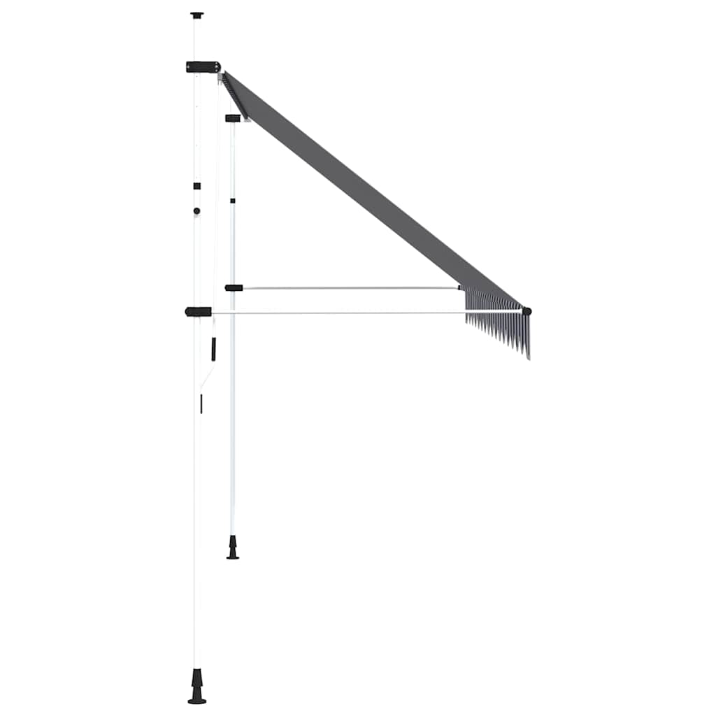 Rankiniu būdu ištraukiama markizė, mėlyni/balti dryžiai, 400cm